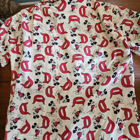Disneyland Mickey Mouse Vintage Style Youth Button Up - Picture 2 of 4